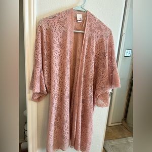 SO Knit Pink Cardigan/ Cover Up